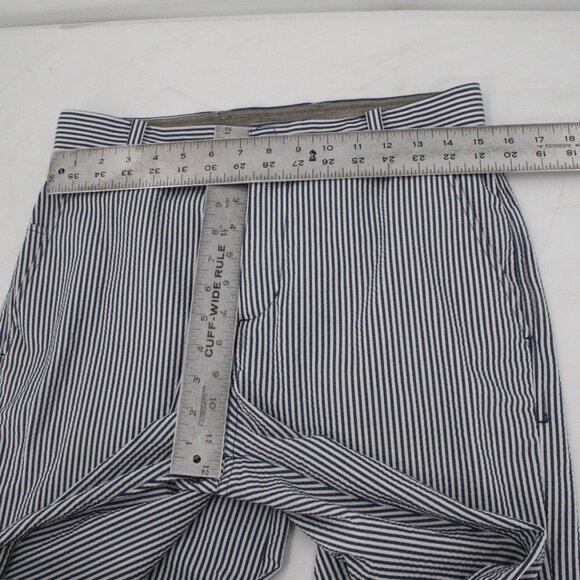 Malbon Golf x Nike Pant Mens 30 Dri-FIT UV Chino Striped Straight Leg Mid Rise - Picture 7 of 15